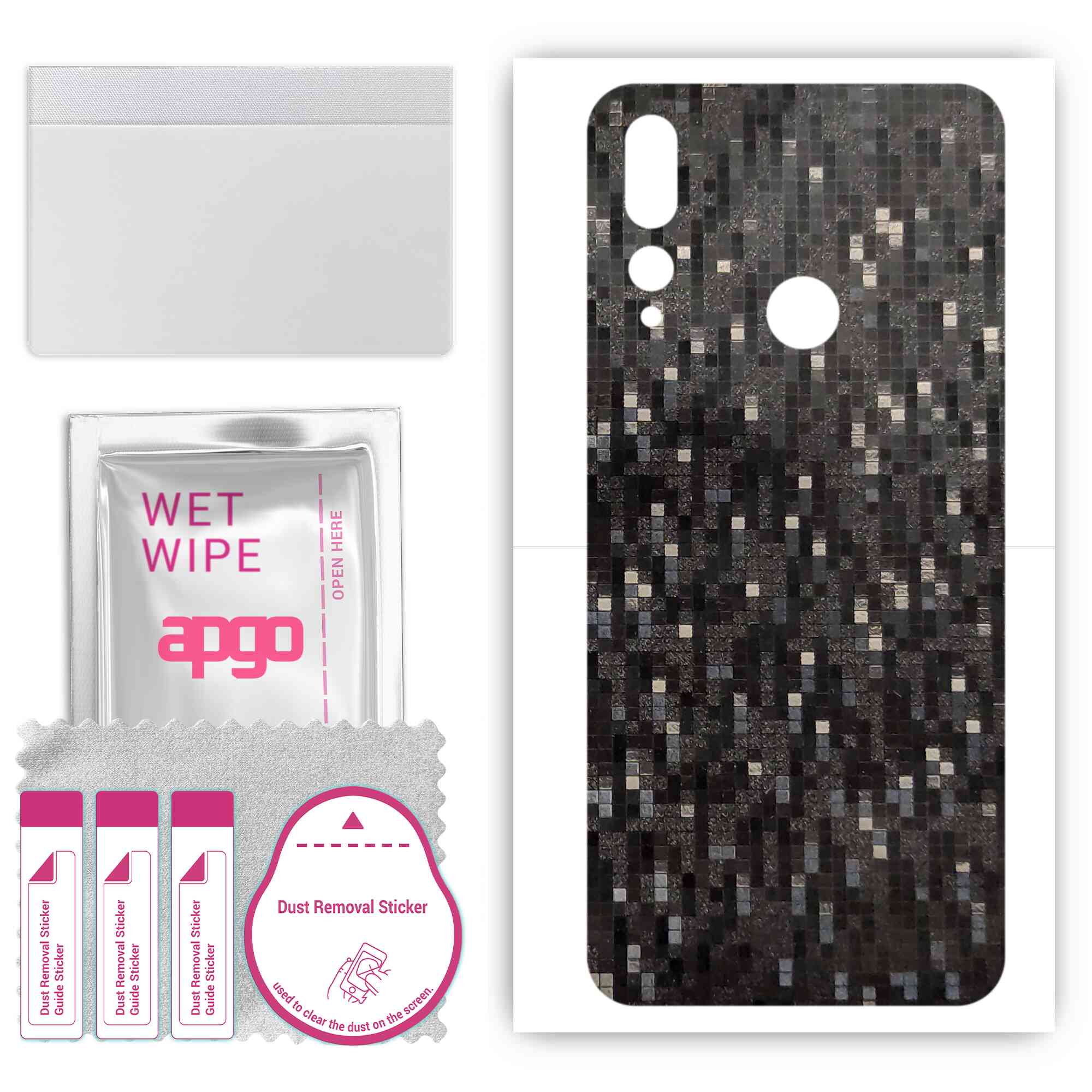 Apgo Protective Skin Sticker для задньої панелі, сумісної з HTC Desire 19 Plus, Wrap Film, Foil, Vinyl - Pattern Carbon Black Pixel
Apgo Protective Skin Sticker для задньої панелі, сумісної з HTC Desire 19 Plus, Wrap Film, Foil, Vinyl - Pattern Carbon Black Pixel