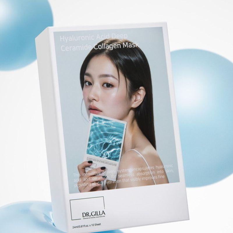 DR.GILLA Hyaluronic Acid Deep Ceramide Collagen Mask (10 Sheets) 24ml 10 sheets
DR.GILLA Hyaluronic Acid Deep Ceramide Collagen Mask (10 Sheets) 24ml 10 sheets