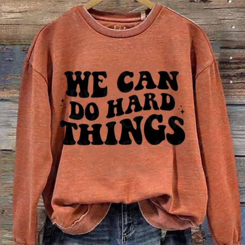 We Can Do Hard Things Повсякденний світшот із мотиваційним позитивним повідомленням для школи Жіночий пуловер із 3D-принтом 4XL
We Can Do Hard Things Повсякденний світшот із мотиваційним позитивним повідомленням для школи Жіночий пуловер із 3D-принтом 4XL