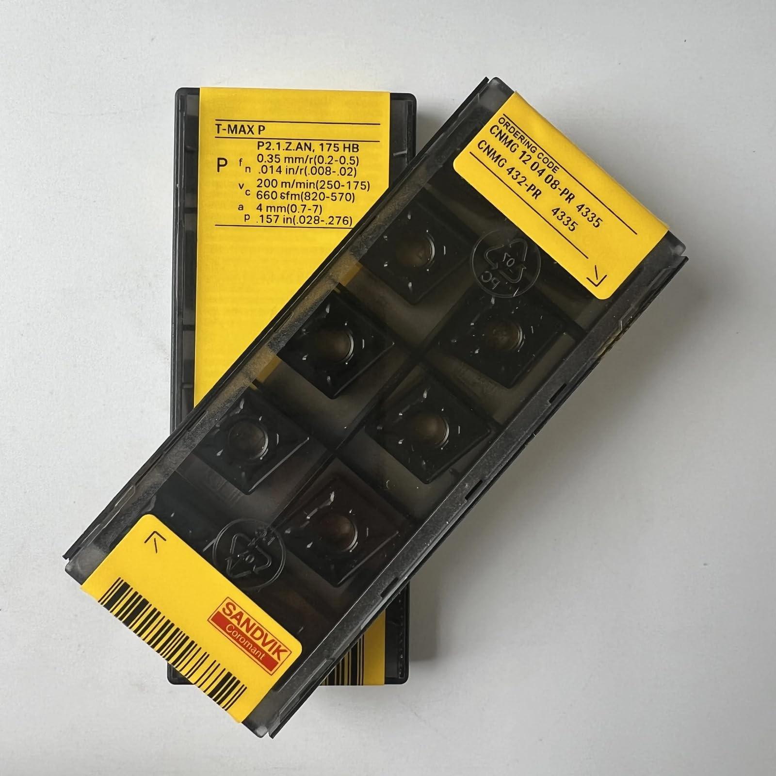 Original Sandvik / CNMG120408-PR 4335 /CNC lathe carbide blade tool 10 Pcs
Original Sandvik / CNMG120408-PR 4335 /CNC lathe carbide blade tool 10 Pcs