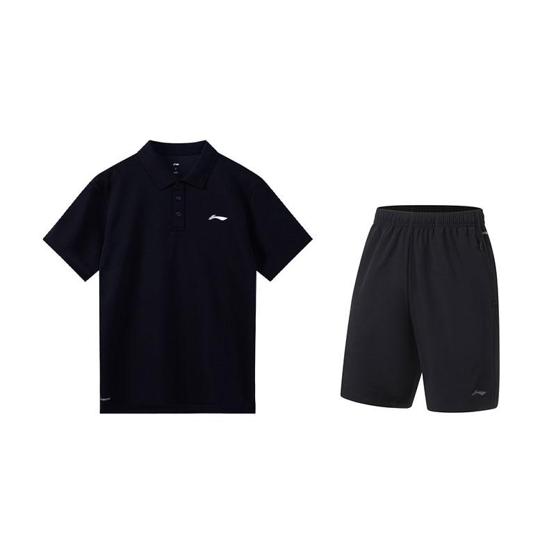 Li-Ning Fashionable Breathable Polo Shirt Comfortable Versatile Shorts Casual Sports Suit Men suit Black W511-3+U683-6 M
Li-Ning Fashionable Breathable Polo Shirt Comfortable Versatile Shorts Casual Sports Suit Men suit Black W511-3+U683-6 M
