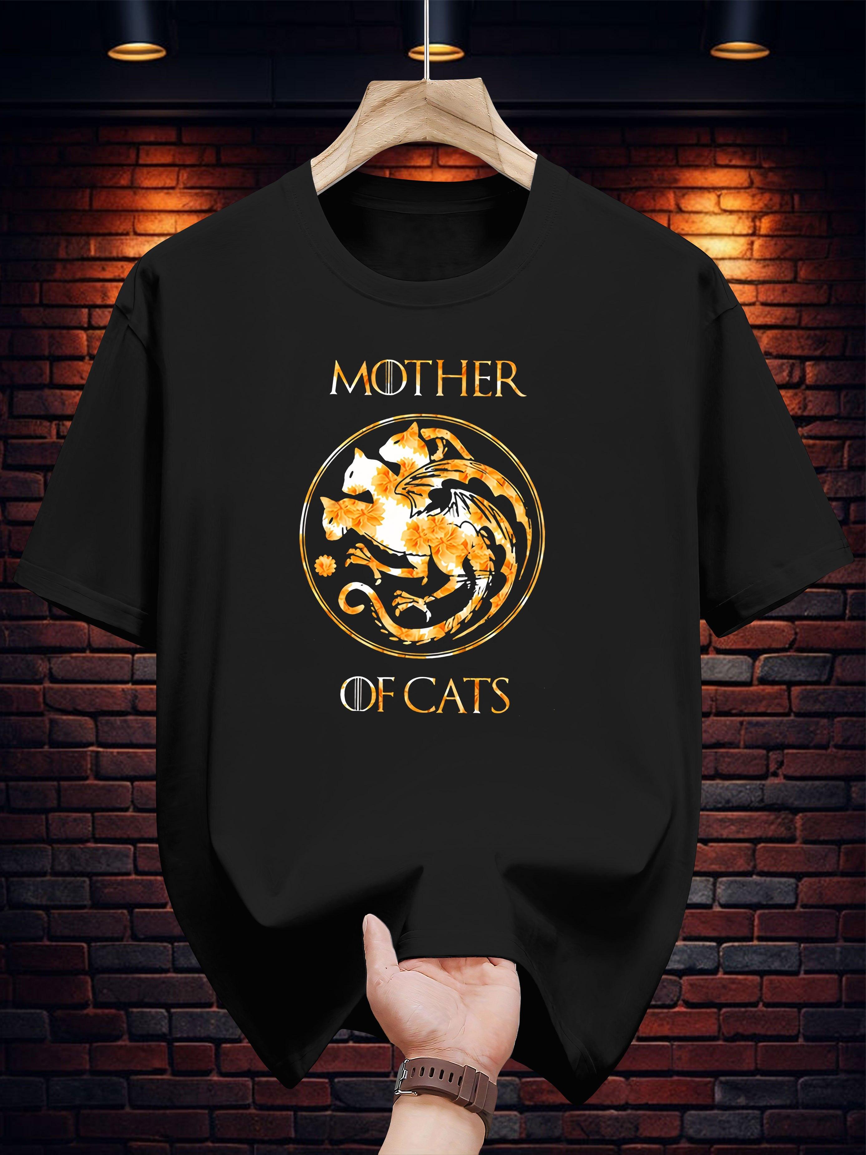 T-shirt with Mother of Cats Graphic Print - White Casual Summer Tee XXXXL
T-shirt with Mother of Cats Graphic Print - White Casual Summer Tee XXXXL
