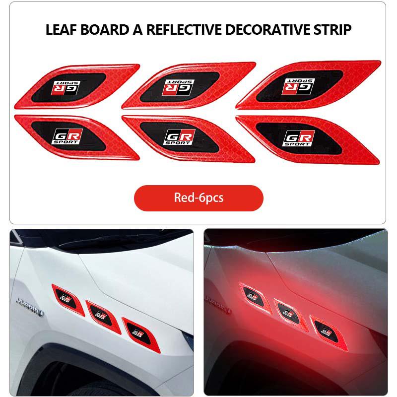 For Toyota Car Reflective Badge Auto Side Body Fender Safety Warning Sticker GRsport Hilux Aygo Yaris Corolla Rav4 CHR Auris
For Toyota Car Reflective Badge Auto Side Body Fender Safety Warning Sticker GRsport Hilux Aygo Yaris Corolla Rav4 CHR Auris