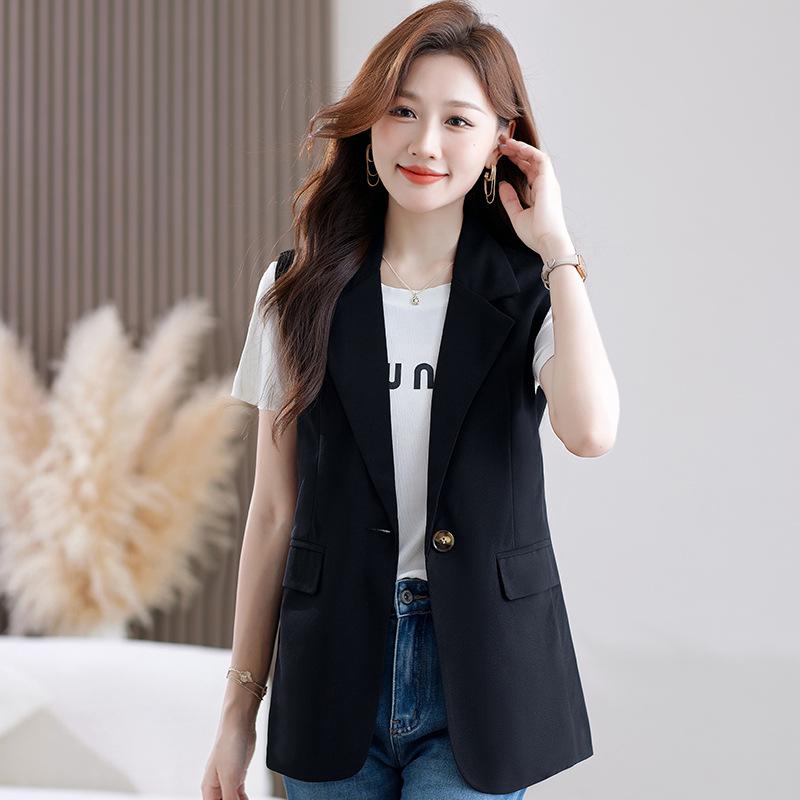 Women s Spring/Autumn 2025 Stylish Shawl Outerwear Vest: Casual & Professional M (recommended for 80-90 lbs) чёрный
Women s Spring/Autumn 2025 Stylish Shawl Outerwear Vest: Casual & Professional M (recommended for 80-90 lbs) чёрный