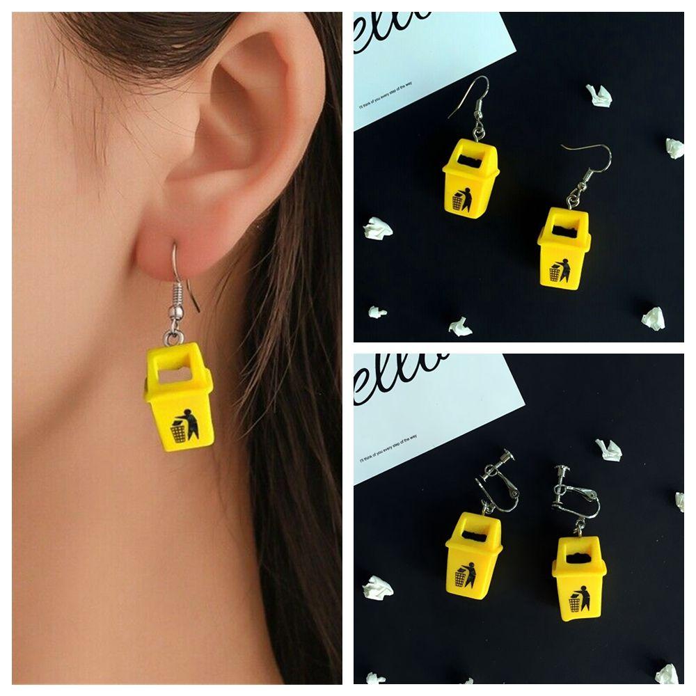 Gifts Jewelry Ear Clip Funny Stud Earrings Ear Stud Trash Can Earrings Dangle Yellow Drop Earrings
Gifts Jewelry Ear Clip Funny Stud Earrings Ear Stud Trash Can Earrings Dangle Yellow Drop Earrings