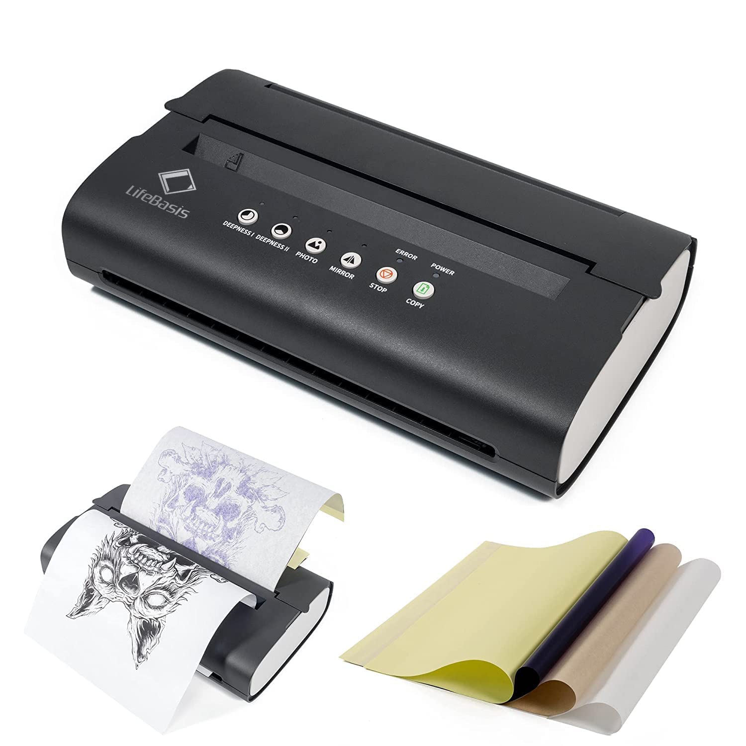 LifeBasis TATTOO Tattoo Draft Transfer Портативная копировальная машина Машина для переноса татуировки Термокопировальная машина Набор из 20 штук Инструкция по переносу
LifeBasis TATTOO Tattoo Draft Transfer Портативная копировальная машина Машина для переноса татуировки Термокопировальная машина Набор из 20 штук Инструкция по переносу