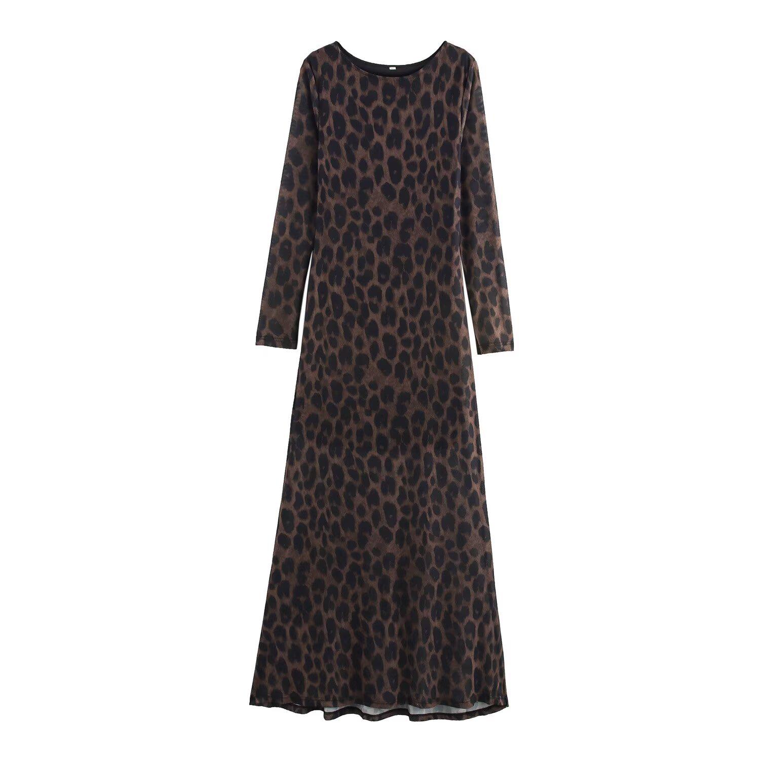 Весна 2025 Женское Европейское и Американское Макси-платье бодикон с леопардовым принтом - Облегающее, Модное, Классический стиль Small
Весна 2025 Женское Европейское и Американское Макси-платье бодикон с леопардовым принтом - Облегающее, Модное, Классический стиль Small