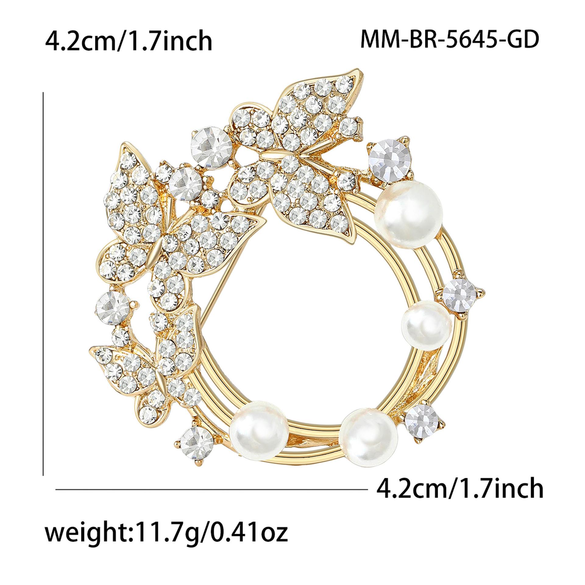 Rhinestone Butterfly Wreath Brooch for Women Insect Pins Party Friends Accessories Gifts
Rhinestone Butterfly Wreath Brooch for Women Insect Pins Party Friends Accessories Gifts
