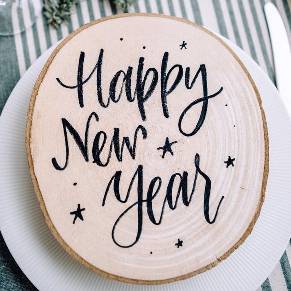 DECHOUS 4 шт. Декор в виде пней, Рождественские деревянные пни, настольный реквизит для украшения, Винтажные деревянные пни для украшения, Рождественские настольные центральные элементы, Дерево