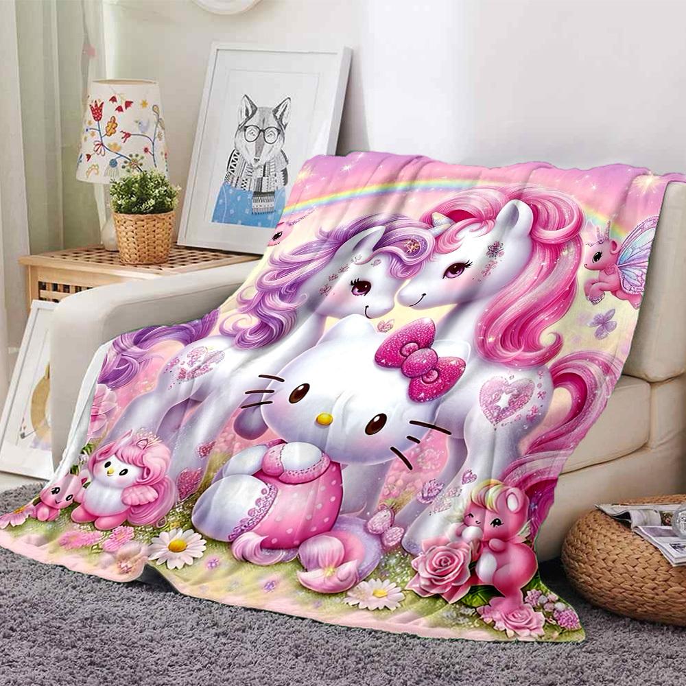 1pc Hello Kitty unicorn blanket Lightweight Flannel Throw for Sofa Bed Travel Camping Livingroom Office Couch Chair 80cmx120cm
1pc Hello Kitty unicorn blanket Lightweight Flannel Throw for Sofa Bed Travel Camping Livingroom Office Couch Chair 80cmx120cm