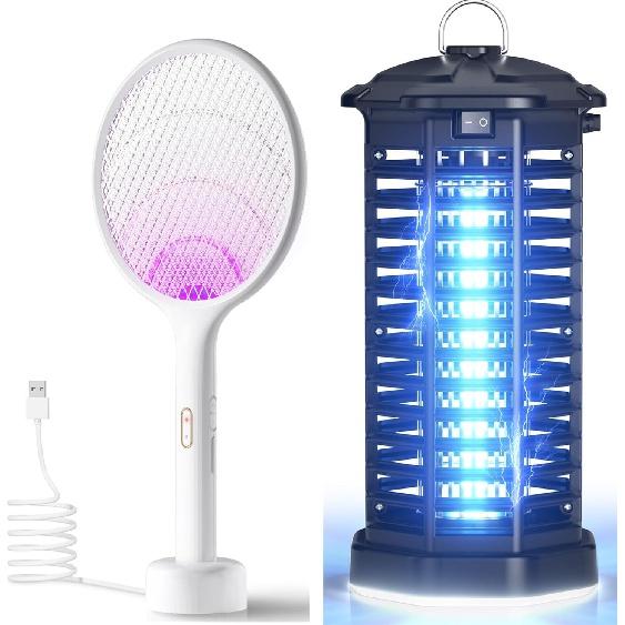 YISSVIC Bug Zapper, водонепроницаемая и электрическая мухобойка для улицы и помещения, 4000 В, для дома, патио, офиса, двора
YISSVIC Bug Zapper, водонепроницаемая и электрическая мухобойка для улицы и помещения, 4000 В, для дома, патио, офиса, двора