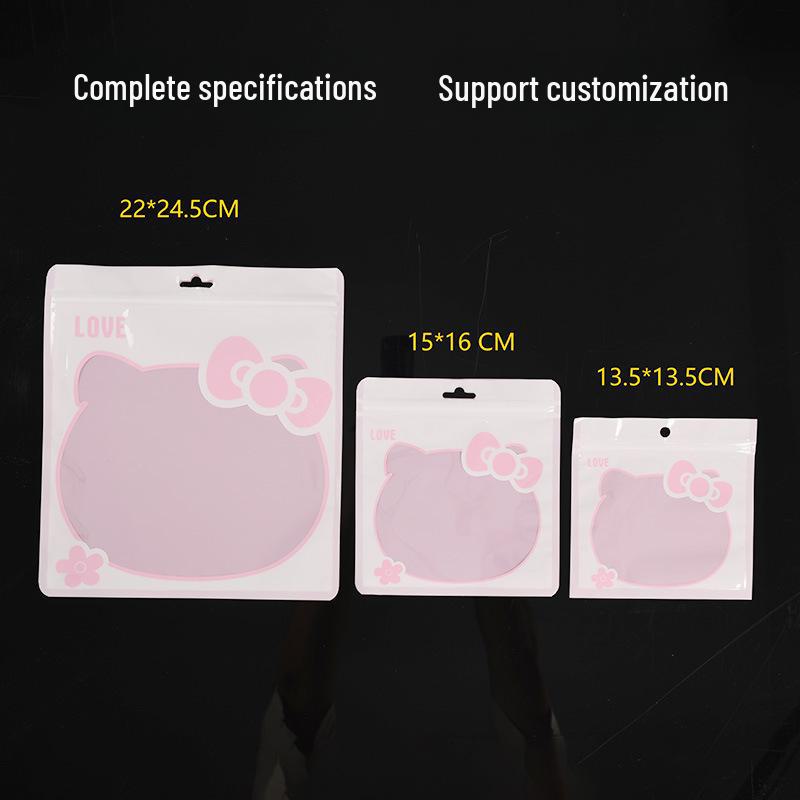 Розовый подарочный пакет с изображением кота KT для конфет и украшений
Розовый подарочный пакет с изображением кота KT для конфет и украшений