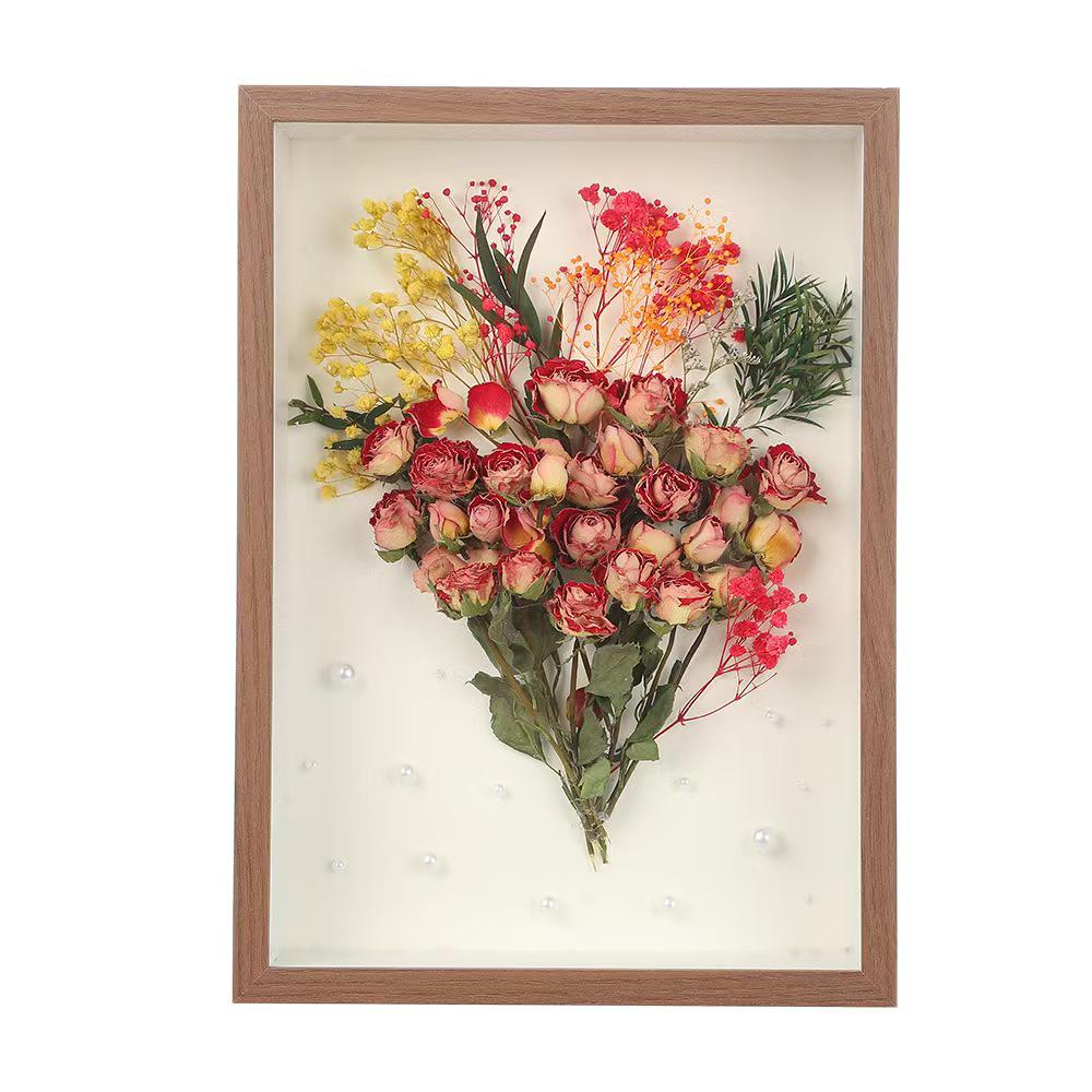 3D Hollow Rose Photo Frame: DIY Handmade Tabletop Mirror with Dried Flowers - Perfect for Birthday Gifts. 6-inch (10*15) hollow 3cm
3D Hollow Rose Photo Frame: DIY Handmade Tabletop Mirror with Dried Flowers - Perfect for Birthday Gifts. 6-inch (10*15) hollow 3cm