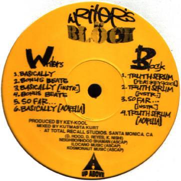 12inch Record WRITER S BLOCK - Basically / Truth Serum / So Far... UA30111 Up Above Record 1999 US Rap & Hip-Hop/R&B Used
12inch Record WRITER S BLOCK - Basically / Truth Serum / So Far... UA30111 Up Above Record 1999 US Rap & Hip-Hop/R&B Used
