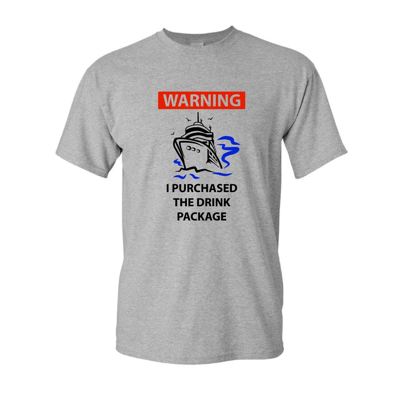 Warning I Purchased The Drink Package Cruise Boat Vacation Shirt Cotton T-Shirt 2XL
Warning I Purchased The Drink Package Cruise Boat Vacation Shirt Cotton T-Shirt 2XL