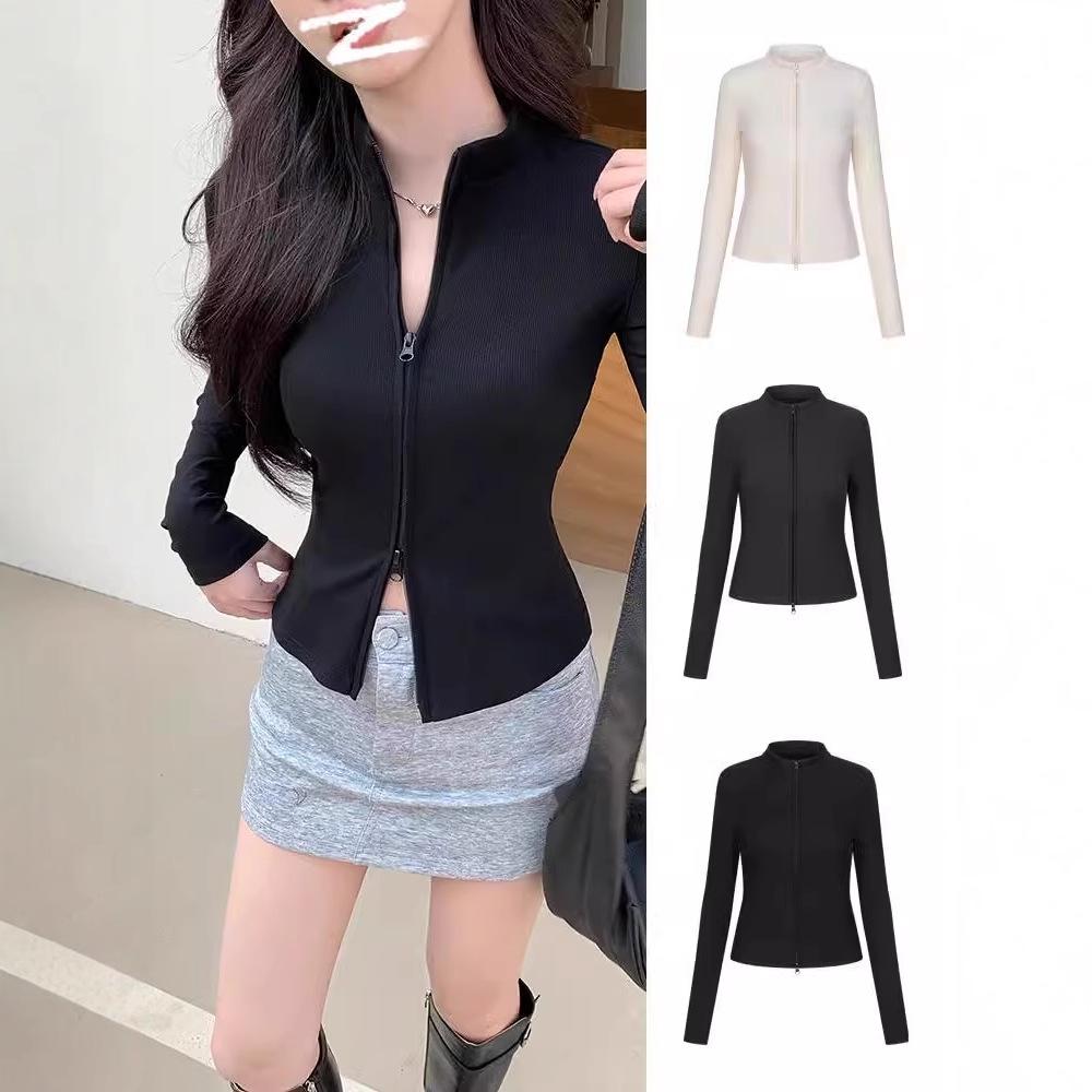 Women s Slimming Double Zipper Knitted Jacket with Stand Collar - Versatile Long Sleeve Cardigan for Spring and Autumn. L (110-125 Jin)
Women s Slimming Double Zipper Knitted Jacket with Stand Collar - Versatile Long Sleeve Cardigan for Spring and Autumn. L (110-125 Jin)