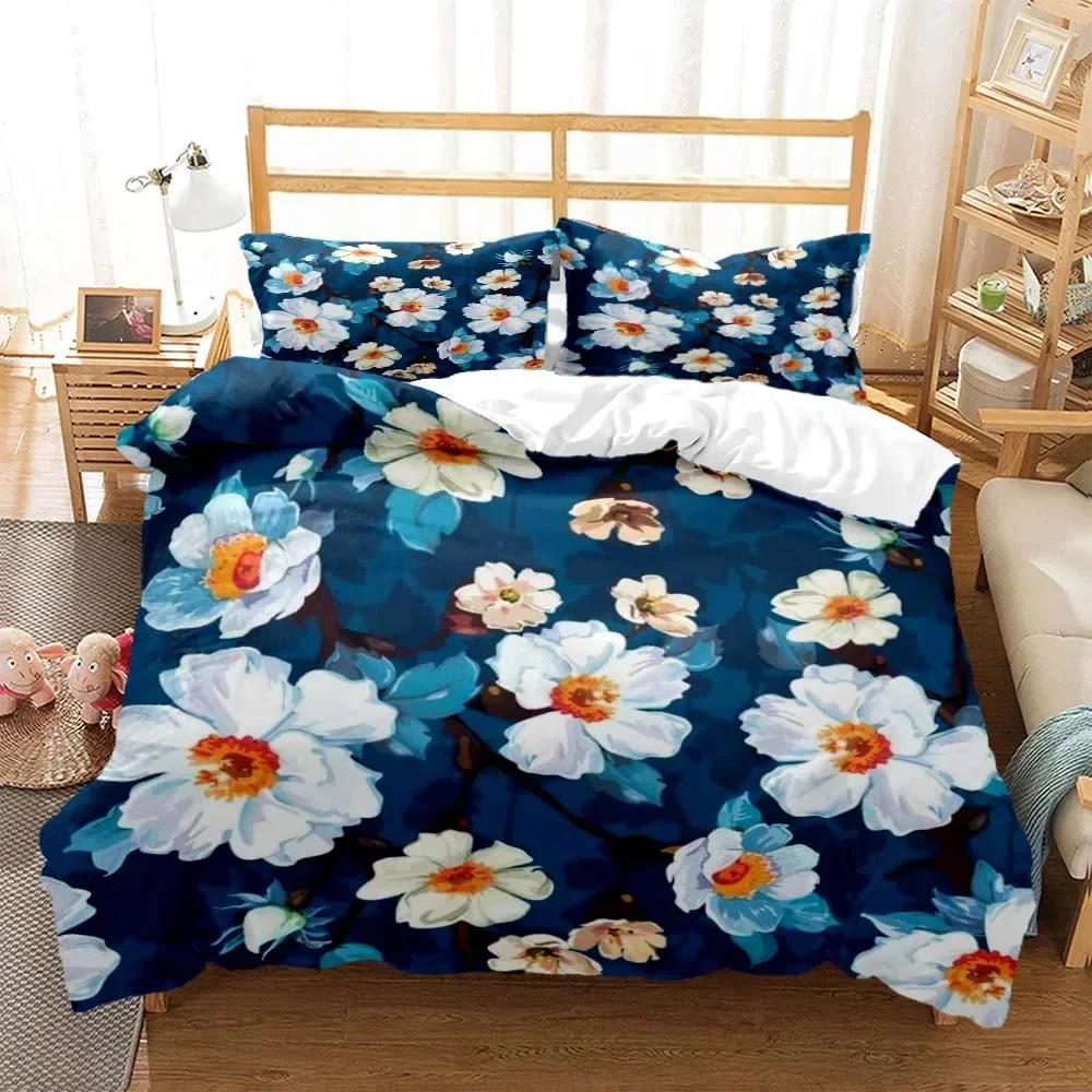 The flower pattern is simple and fresh Comfortable Duvet Cover Pillowcase Bedding Set Children Bedroom Decoration Home Textile EU Single 135x200cm
The flower pattern is simple and fresh Comfortable Duvet Cover Pillowcase Bedding Set Children Bedroom Decoration Home Textile EU Single 135x200cm