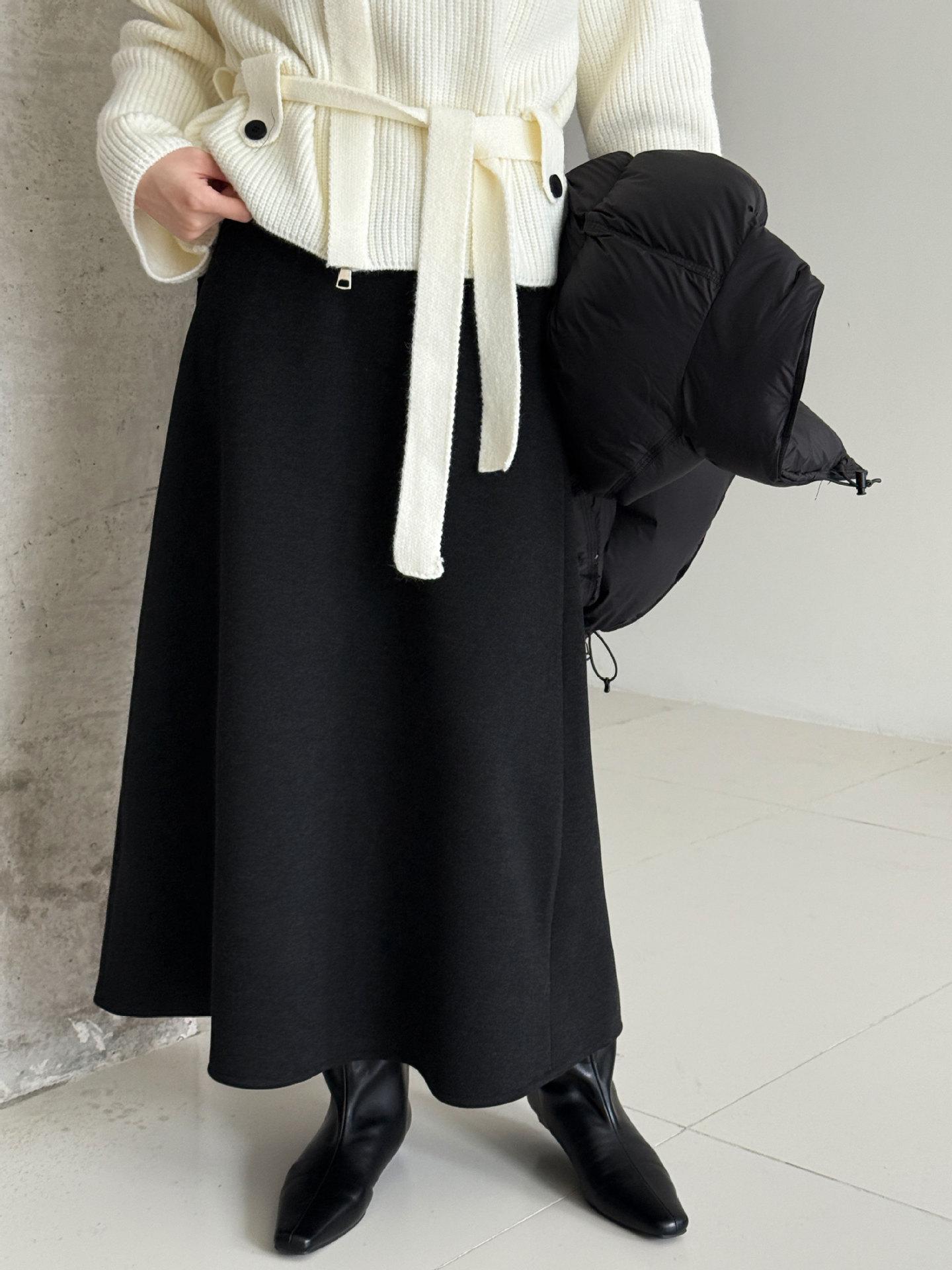 NS Casual A-line Velvet Wool Skirt: Women s Winter Slimming Long Drape Large
NS Casual A-line Velvet Wool Skirt: Women s Winter Slimming Long Drape Large