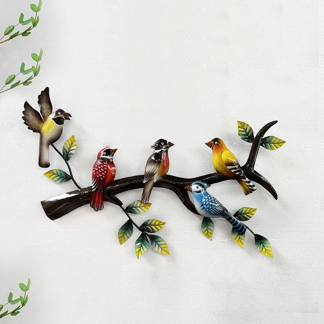 Metal Sparrow Birds Wall Art Decor Hanging Sculpture Wall Mounted for Living Room Bedroom Home Decoration Items (26.5 x 2 x 14 Inches)
Metal Sparrow Birds Wall Art Decor Hanging Sculpture Wall Mounted for Living Room Bedroom Home Decoration Items (26.5 x 2 x 14 Inches)