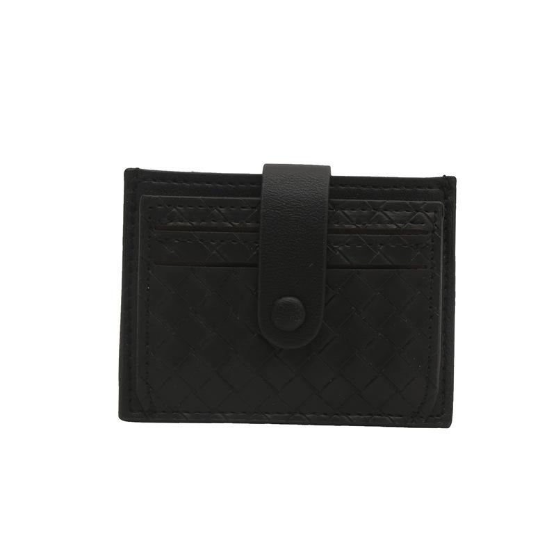 Stylish and simple woven card bag, women s compact ID card cover, anti-degaussing driver s license card holder, ultra-thin change bag. чорний
Stylish and simple woven card bag, women s compact ID card cover, anti-degaussing driver s license card holder, ultra-thin change bag. чорний