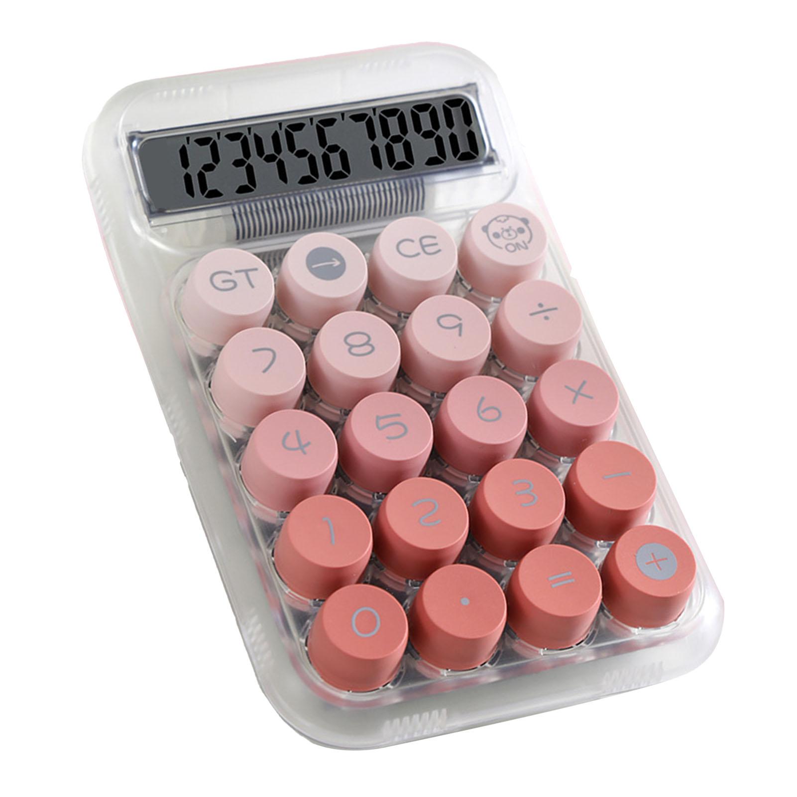 Cute Desktop Calculator Mechanical Clear Digital Display Simple Basic Desk Calculators for Business Office Supplies Pink рожевий
Cute Desktop Calculator Mechanical Clear Digital Display Simple Basic Desk Calculators for Business Office Supplies Pink рожевий