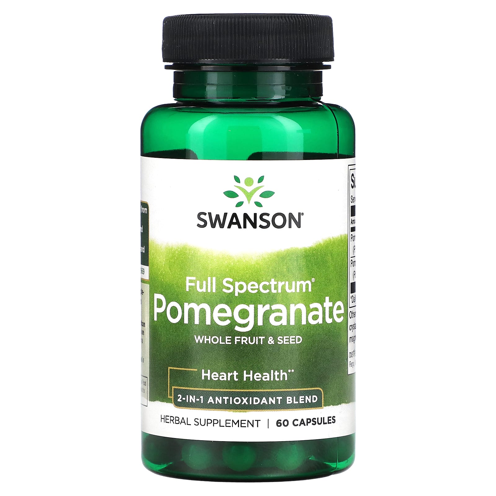 Full Spectrum Pomegranate, Natural Fruit & Seed, 60 Capsules
Full Spectrum Pomegranate, Natural Fruit & Seed, 60 Capsules