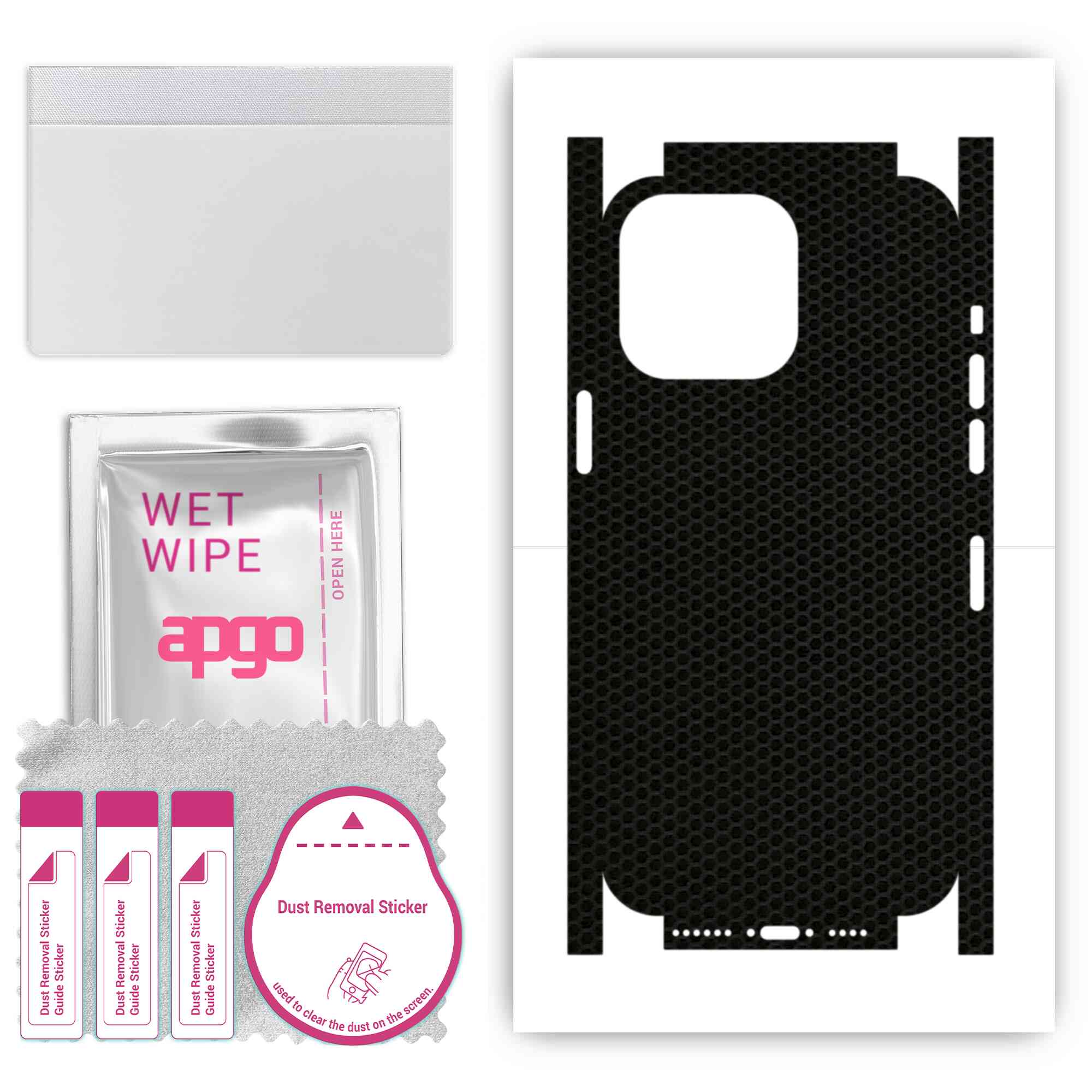 Apgo Protective Skin Sticker for the back+sides compatible with Apple iPhone 14 Pro Max, Full Wrap Film, Foil, Vinyl - Pattern Matrix
Apgo Protective Skin Sticker for the back+sides compatible with Apple iPhone 14 Pro Max, Full Wrap Film, Foil, Vinyl - Pattern Matrix