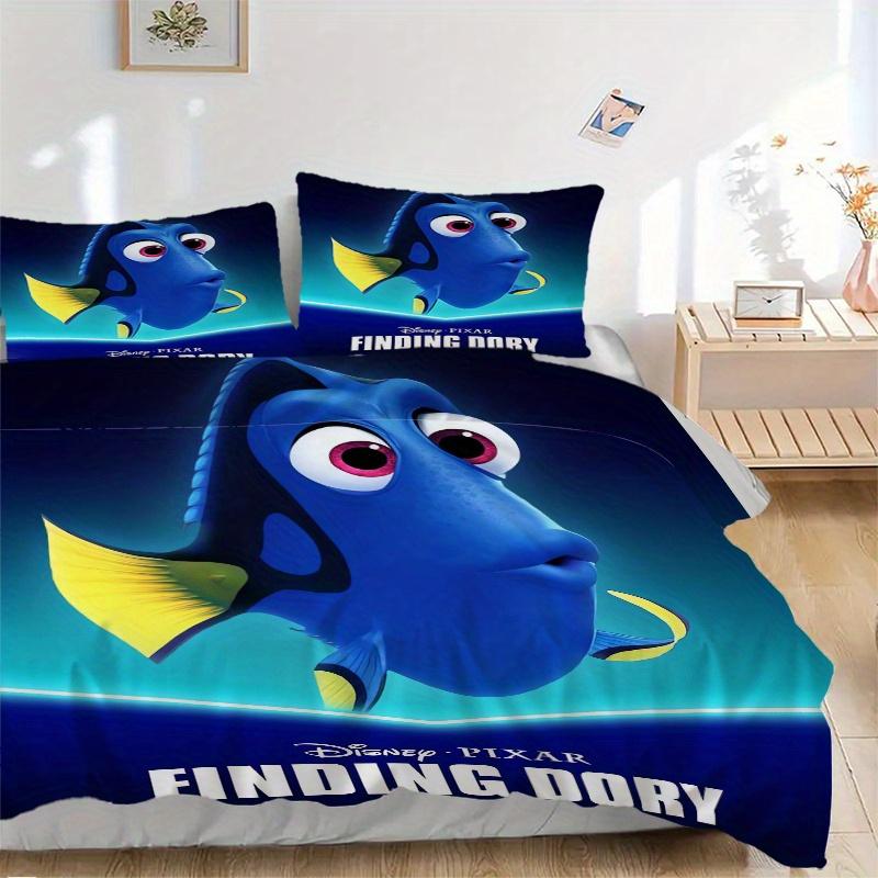 3pcs Finding Dory Pattern Bedding Three-Piece Set (1 Cover + 2 Pillowcases, No Fillings), This Printed Bedding Set Is Soft and Comfortable, Suita 135x200cm
3pcs Finding Dory Pattern Bedding Three-Piece Set (1 Cover + 2 Pillowcases, No Fillings), This Printed Bedding Set Is Soft and Comfortable, Suita 135x200cm