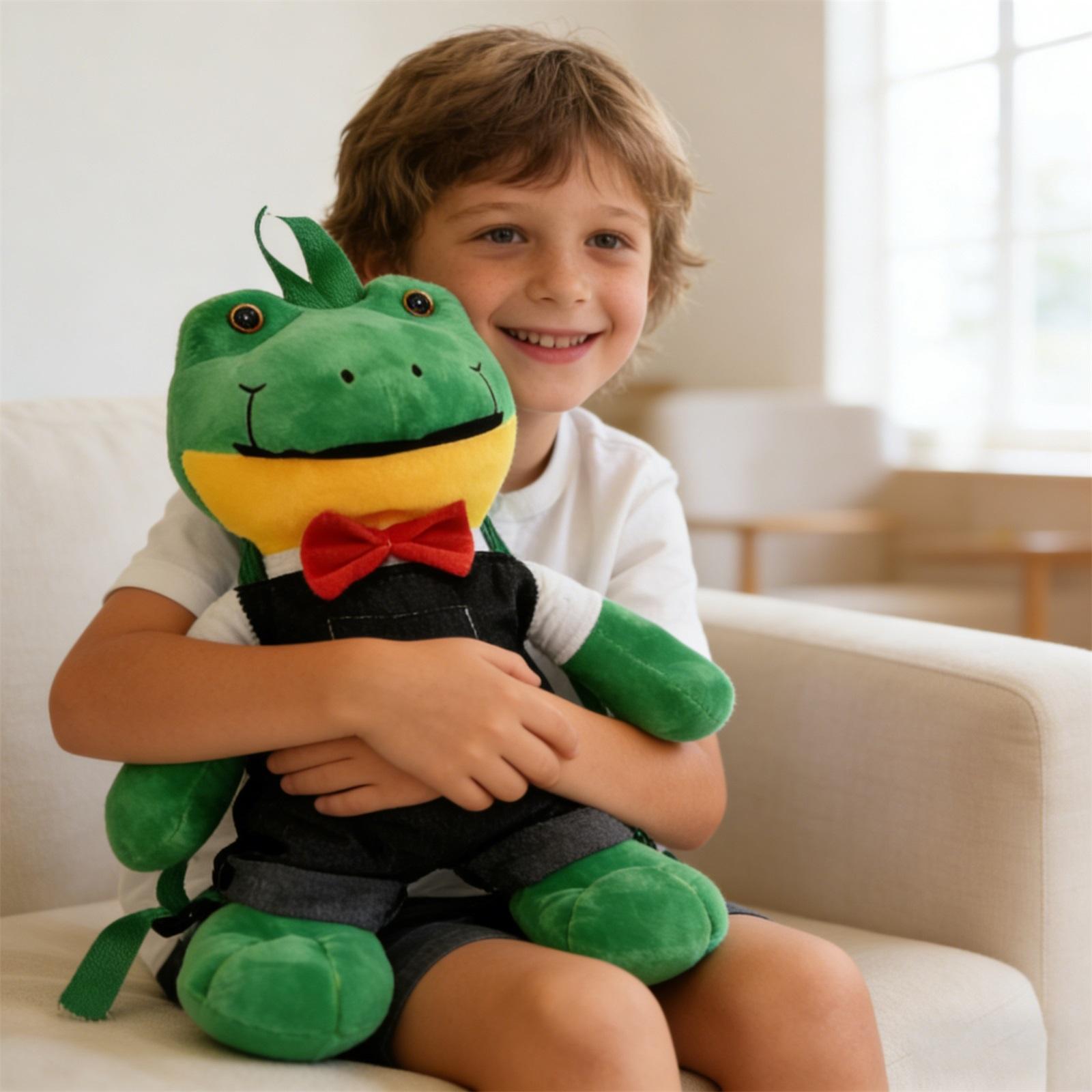 This Adorable Green Plush Children s Backpack, With Its Soft Cartoon Design And Adjustable Shoulder Straps, Is Perfect For School, Travel, And Play. One Size зелений
This Adorable Green Plush Children s Backpack, With Its Soft Cartoon Design And Adjustable Shoulder Straps, Is Perfect For School, Travel, And Play. One Size зелений