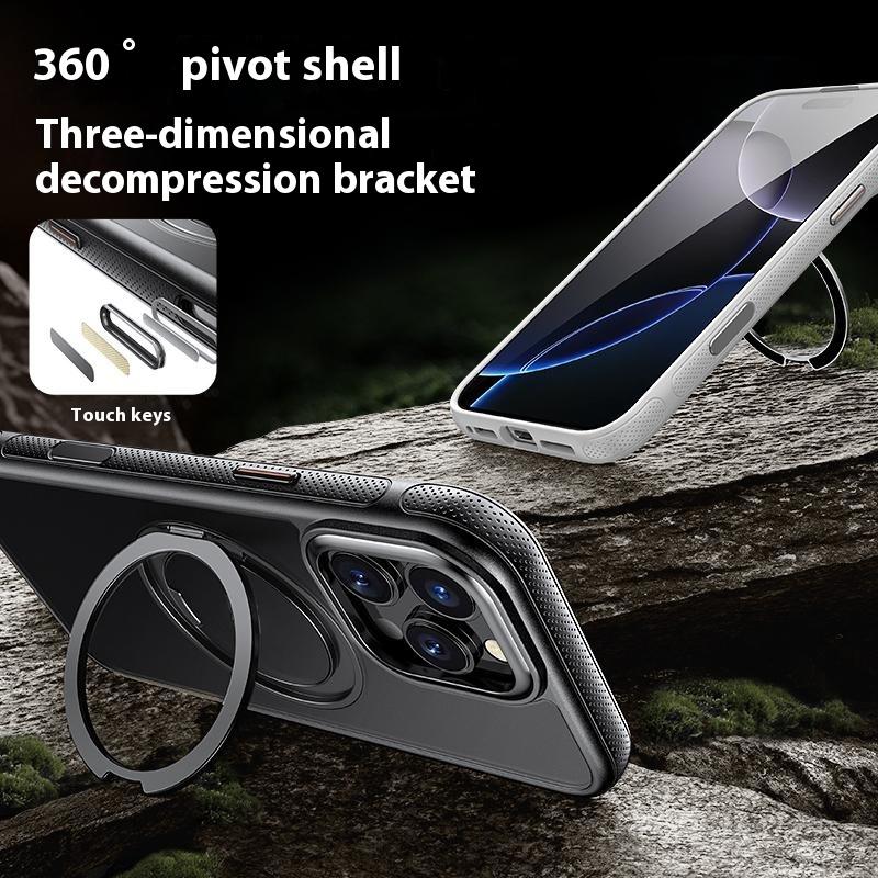 For iPhone 16 Pro Magnetic Case Rotating Gear Pivot Kickstand PC+TPU Phone Back Cover Transparent
For iPhone 16 Pro Magnetic Case Rotating Gear Pivot Kickstand PC+TPU Phone Back Cover Transparent