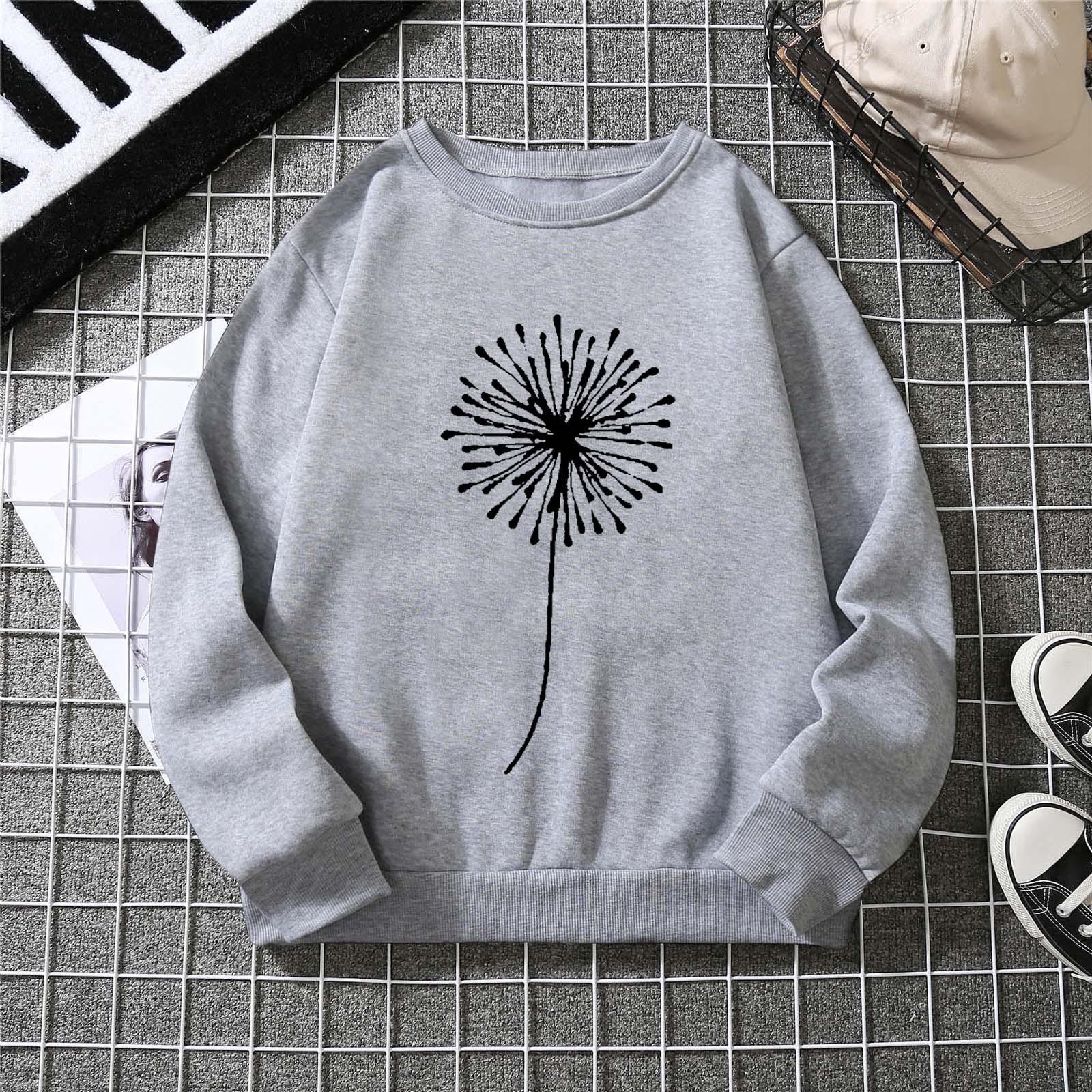 European and American Women s Dandelion Print Heavyweight Long Sleeve Sweatshirt - Autumn/Winter Collection XXL белый
European and American Women s Dandelion Print Heavyweight Long Sleeve Sweatshirt - Autumn/Winter Collection XXL белый