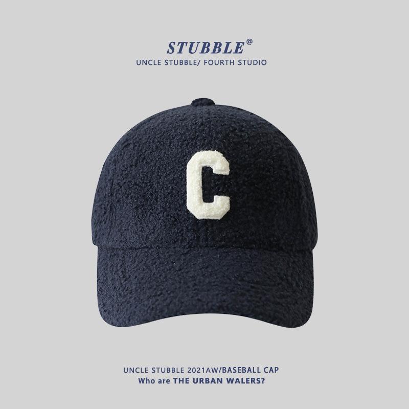 Осень и Зима Новая Кепка Бейсболка Шерпа с Жестким Верхом для Девочек Утепленная Теплая Шапка Милая Шапка с Мордочкой Утенка adjustable (55-61cm)