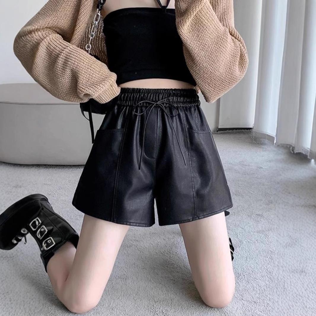 2024 Autumn/Winter Women s High-Waist Fashion Leather Shorts: Slimming Harem Style 2XL чёрный
2024 Autumn/Winter Women s High-Waist Fashion Leather Shorts: Slimming Harem Style 2XL чёрный
