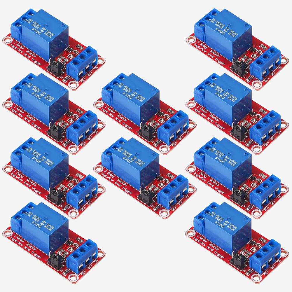 10PCS Relay Module 1 Channel Relay Module Automation Projects DC Voltage 30V Easy Installation Maximum Load 10A 5V
10PCS Relay Module 1 Channel Relay Module Automation Projects DC Voltage 30V Easy Installation Maximum Load 10A 5V