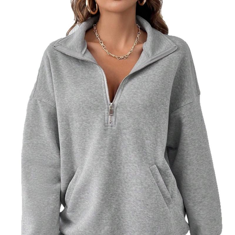 Женская одежда Толстовки в наличии Европейские Американские Худи Осень Зима Свободные С длинным рукавом На молнии XXL серый
Женская одежда Толстовки в наличии Европейские Американские Худи Осень Зима Свободные С длинным рукавом На молнии XXL серый