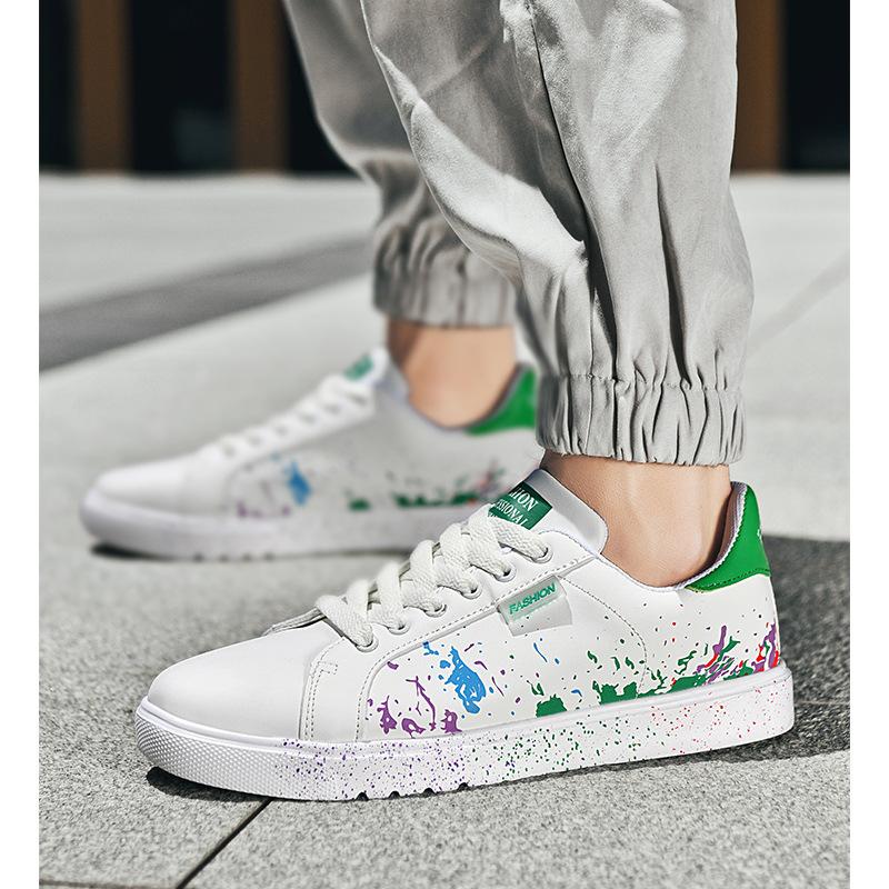 Couple models, four-season inkjet board shoes, leather surface tide and Hong Kong style students, low-top casual shoes, breathable men s and wome 36
Couple models, four-season inkjet board shoes, leather surface tide and Hong Kong style students, low-top casual shoes, breathable men s and wome 36