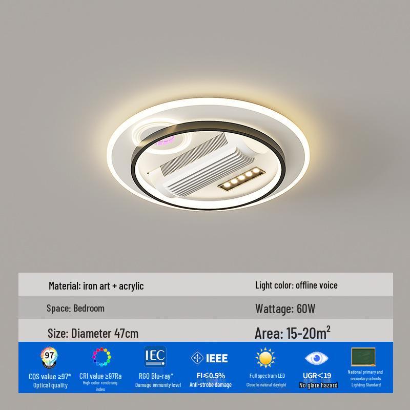 Bluetooth Speaker & Leafless Fan Ceiling Light for Bedrooms - Modern & Invisible Design
Bluetooth Speaker & Leafless Fan Ceiling Light for Bedrooms - Modern & Invisible Design