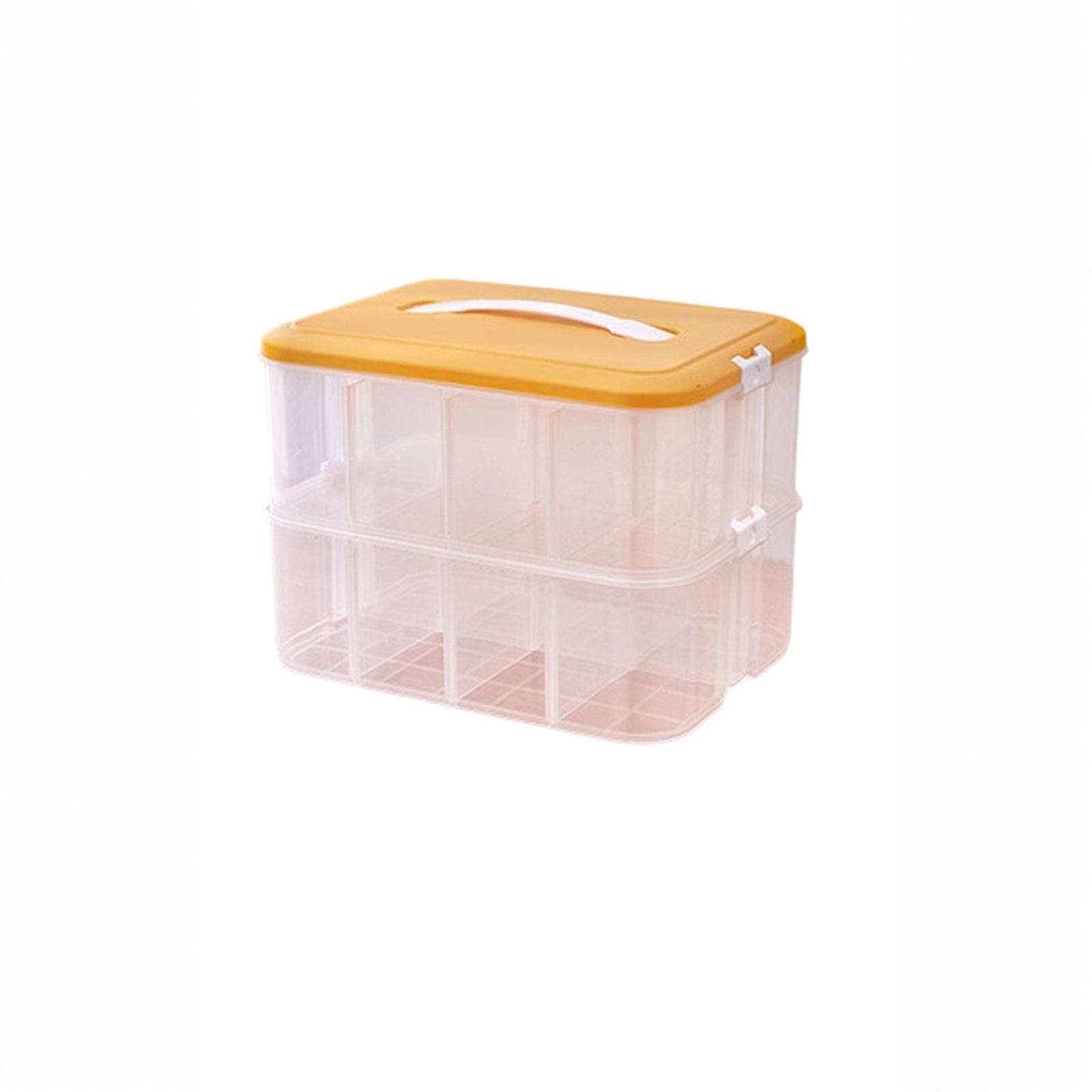 Large Transparent Storage Box with Dividers for Small Items Adjustable Compartments Stackable Organizer with Handle and Secure Lid for Home and Office помаранчевий
Large Transparent Storage Box with Dividers for Small Items Adjustable Compartments Stackable Organizer with Handle and Secure Lid for Home and Office помаранчевий