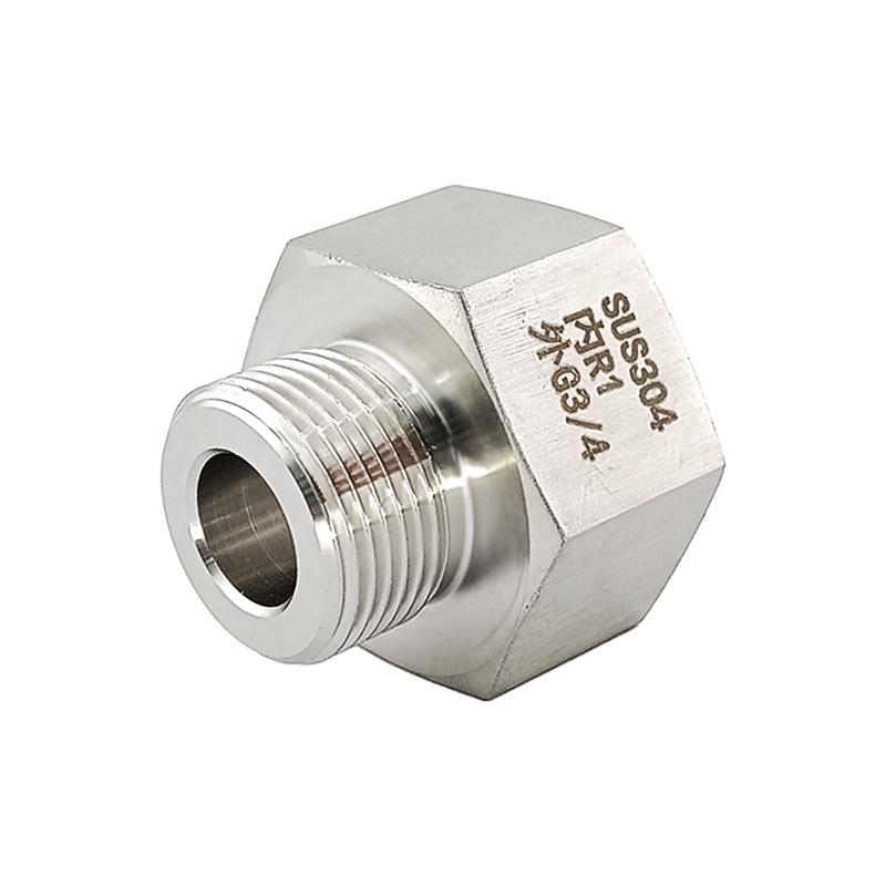 Stainless Steel Adapter Reducer: Female R1 BSPT to Male G3/4 BSP
Stainless Steel Adapter Reducer: Female R1 BSPT to Male G3/4 BSP
