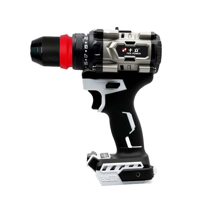 Upgraded Ten-Li Dual-Speed All-Aluminum Black & White Screwdriver and Hand Drill with Brushless Motor
Upgraded Ten-Li Dual-Speed All-Aluminum Black & White Screwdriver and Hand Drill with Brushless Motor