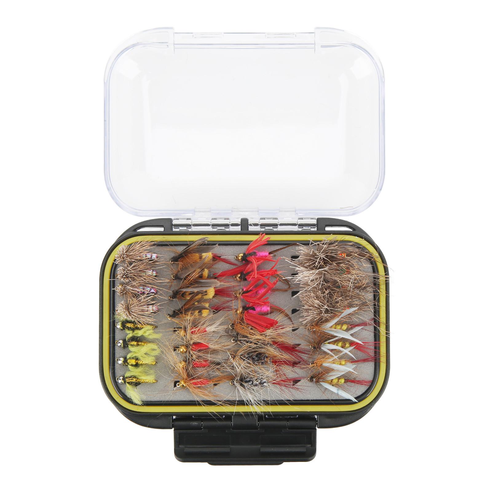 64 Pcs Fly Fishing Flies Stainless Steel Colorful Fishing Lure Kit Fishing Fly Hooks Set with Waterproof Storage Box
64 Pcs Fly Fishing Flies Stainless Steel Colorful Fishing Lure Kit Fishing Fly Hooks Set with Waterproof Storage Box