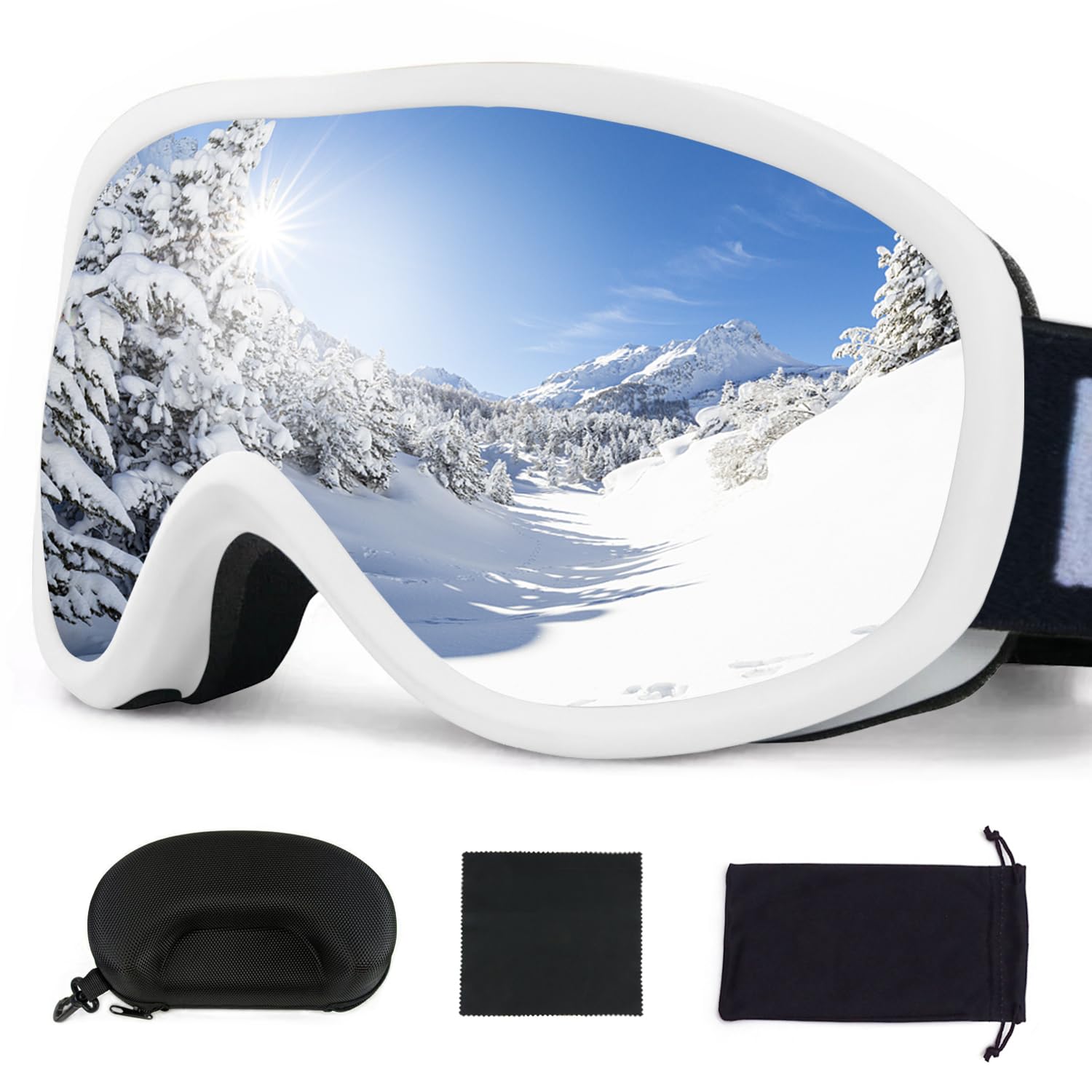 Maizic Ski UV Compatible with Ultra Comes with Soft GK1016A Goggles, Protection, Anti-Fog, Dustproof, Snowproof, Shockproof, Glasses, Lightweight,
Maizic Ski UV Compatible with Ultra Comes with Soft GK1016A Goggles, Protection, Anti-Fog, Dustproof, Snowproof, Shockproof, Glasses, Lightweight,