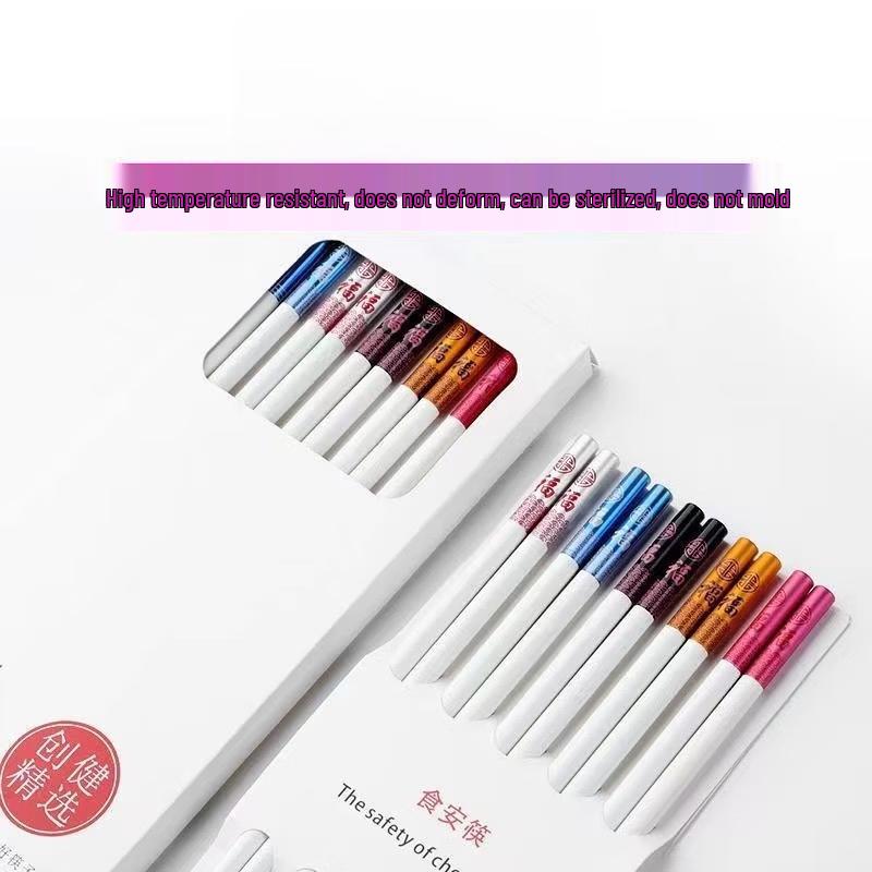 Auspicious Cartoon Alloy Chopsticks Set (10 Pairs)
Auspicious Cartoon Alloy Chopsticks Set (10 Pairs)