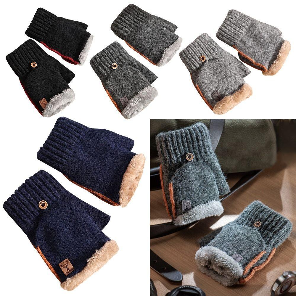 Plush Fluffy Half Finger Gloves Thickened Knitting Mittens Fashion Touch Screen Gloves чорний
Plush Fluffy Half Finger Gloves Thickened Knitting Mittens Fashion Touch Screen Gloves чорний