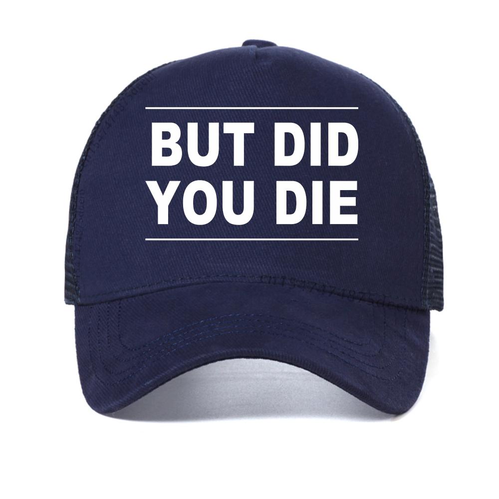 but did you die letter print baesball cap fashion summer adjustable mesh Trucker hat Harajuku Sunscreen Snapback hats Adjustable темно-синього кольору
but did you die letter print baesball cap fashion summer adjustable mesh Trucker hat Harajuku Sunscreen Snapback hats Adjustable темно-синього кольору