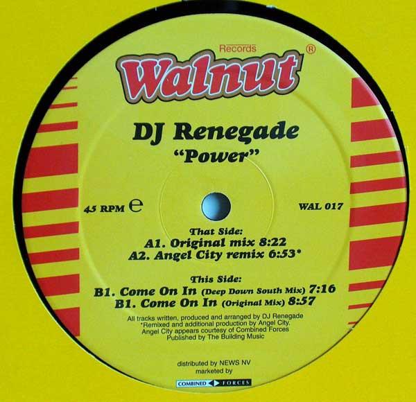 12inch Record DJ RENEGADE - Power 8715823008172 Walnut Records 1999 Netherland Dance & Electronica Used
12inch Record DJ RENEGADE - Power 8715823008172 Walnut Records 1999 Netherland Dance & Electronica Used