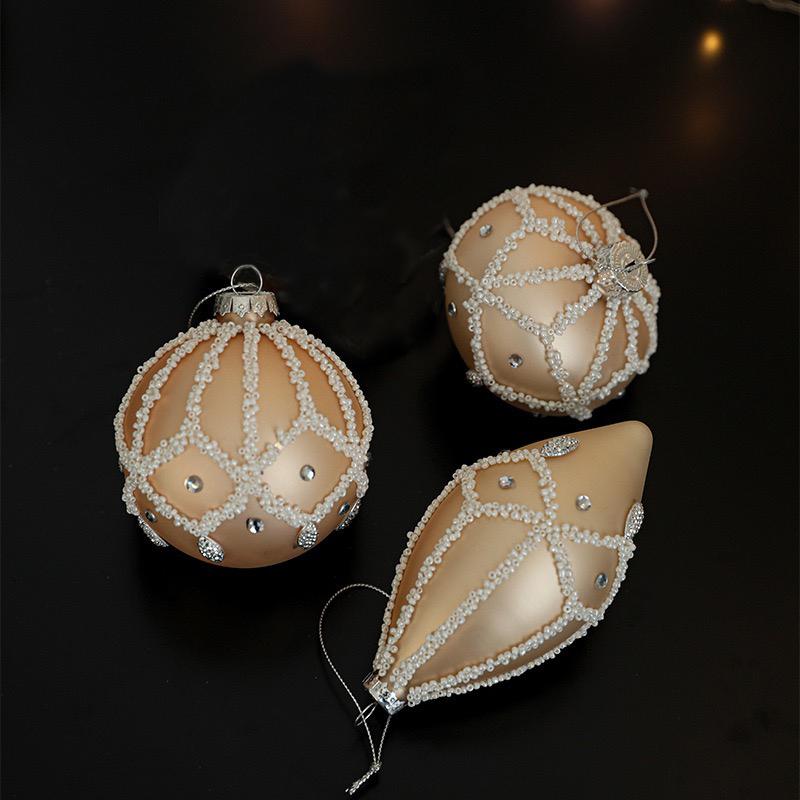 3Pcs Champagne Gold Christmas Balls Elegant Glass Ornaments for Tree Decoration Christmas Baubles Luxury Home Party Winter New
3Pcs Champagne Gold Christmas Balls Elegant Glass Ornaments for Tree Decoration Christmas Baubles Luxury Home Party Winter New