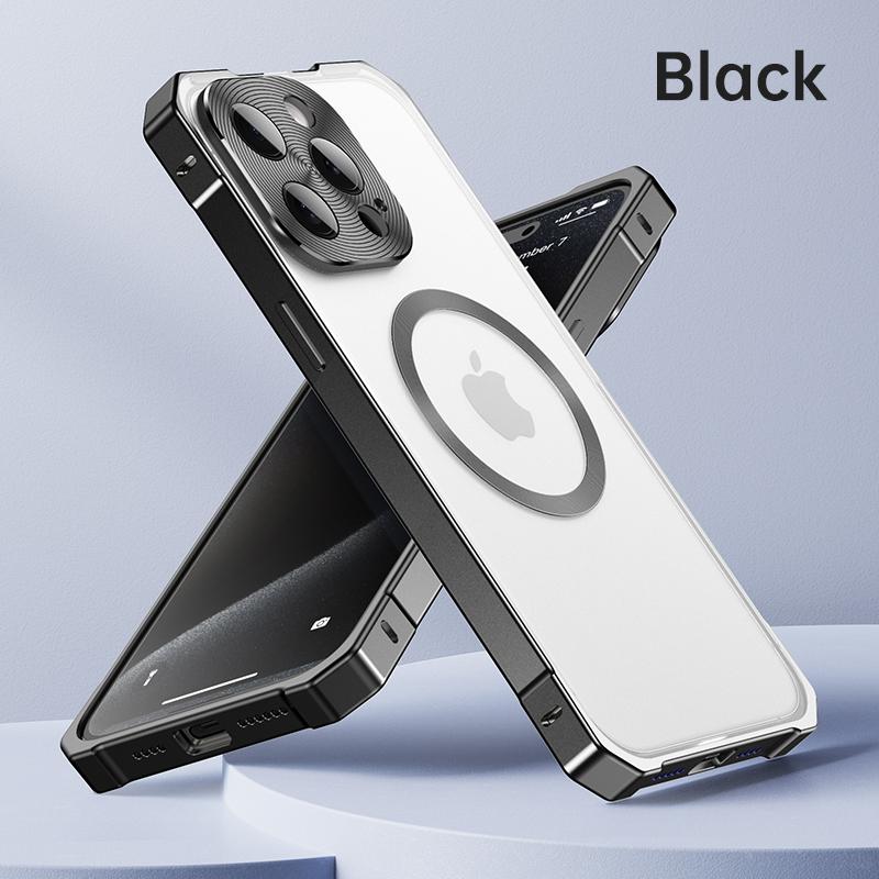 Чехол для телефона из алюминиевого сплава для iPhone 16 Pro 15 Pro Max для Magsafe, магнитный, ударопрочный, прозрачный, жесткий, из ПК, чехол-бампер iPhone 16 чёрный
Чехол для телефона из алюминиевого сплава для iPhone 16 Pro 15 Pro Max для Magsafe, магнитный, ударопрочный, прозрачный, жесткий, из ПК, чехол-бампер iPhone 16 чёрный
