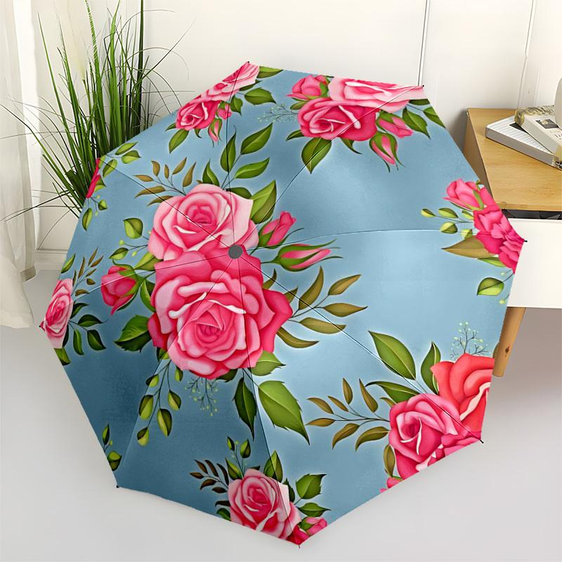 1pc Floral Pattern Automatic Opening/Closing Folding Umbrella with 8 Ribs,Windproof Portable Sunshade Umbrella Holiday gift yy260401034
1pc Floral Pattern Automatic Opening/Closing Folding Umbrella with 8 Ribs,Windproof Portable Sunshade Umbrella Holiday gift yy260401034