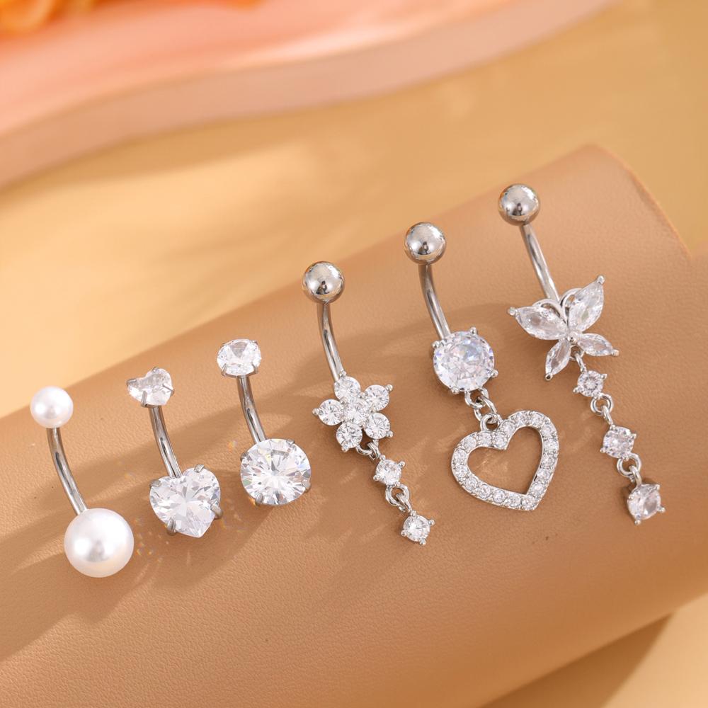 6pcs Long Dangled Flower Butterfly Bee Belly Button Ring Sets Gold Color Body Navel Piercing Nombril Heart Curved Belly Jewelry
6pcs Long Dangled Flower Butterfly Bee Belly Button Ring Sets Gold Color Body Navel Piercing Nombril Heart Curved Belly Jewelry